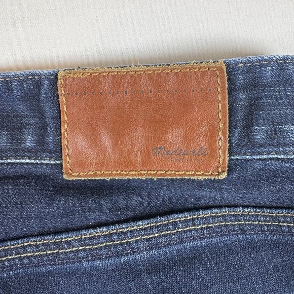 Madewell Rail Straight Jeans Women's 31x34 Dark Wash Stretch Classic - Picture 12 of 16